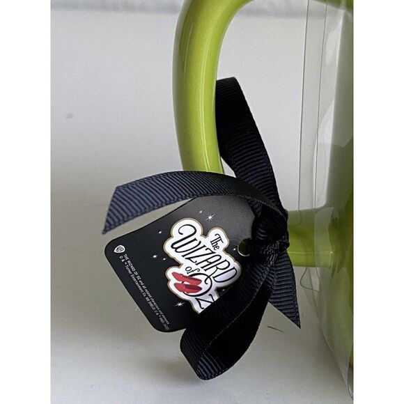 Rae Dunn Wizard of Oz Coffee Mug Green Wicked Witch Hat Topper Get You My Pretty - Picture 4 of 9